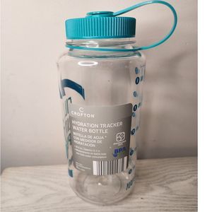 Crofton Hydration Tracker Plastic Water Bottle‎ 36.5Oz 1.1L